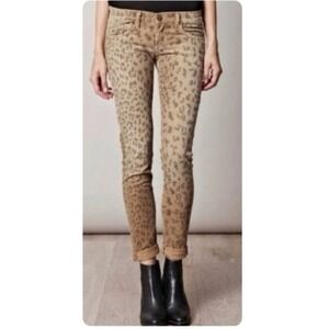 Current/Elliott Women's Leopard Print Skinny Jeans, Neutral Animal Print‎